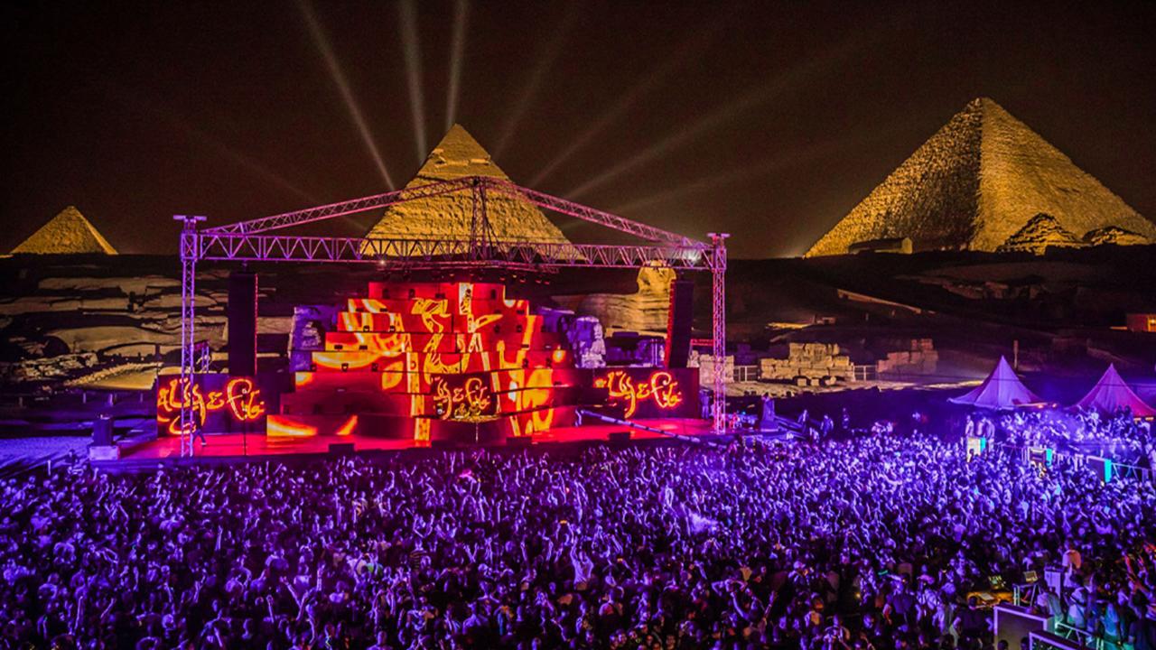 Sound and Light Show at the Pyramids in Cairo
