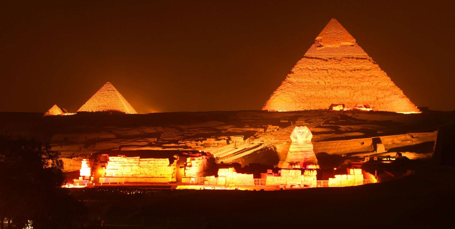 Sound and Light Show at the Pyramids in Cairo